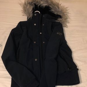 Hollister navy blue winter jacket